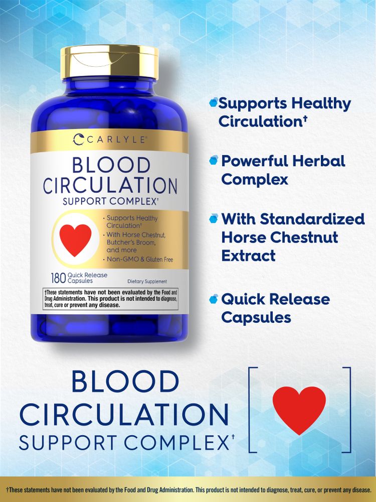 Blood Circulation Support Complex | 180 Capsules