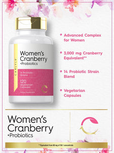 Women's Cranberry Plus Probiotics | 120 Capsules
