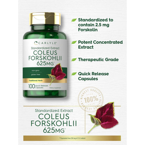 View 3 Coleus Forskohlii | 100 Capsules