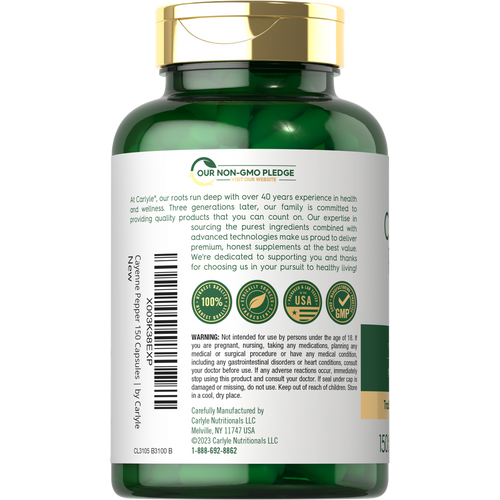 View 3 Cayenne Pepper | 150 Capsules