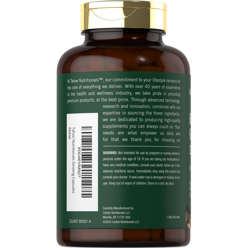 View 3 Korean Panax Ginseng Extract | 200 Capsules