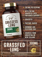 Load image into Gallery viewer, Grass Fed Lung 300mg | 250 Capsules
