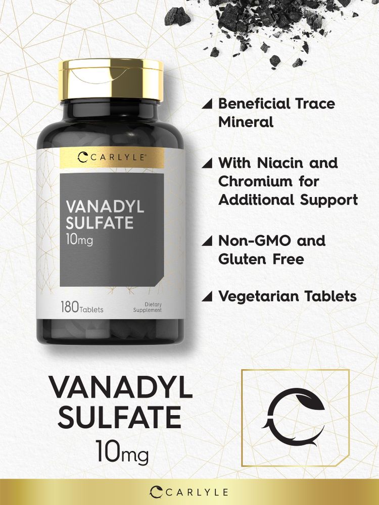 Sulfate de Vanadyle 10mg | 180 Comprimés