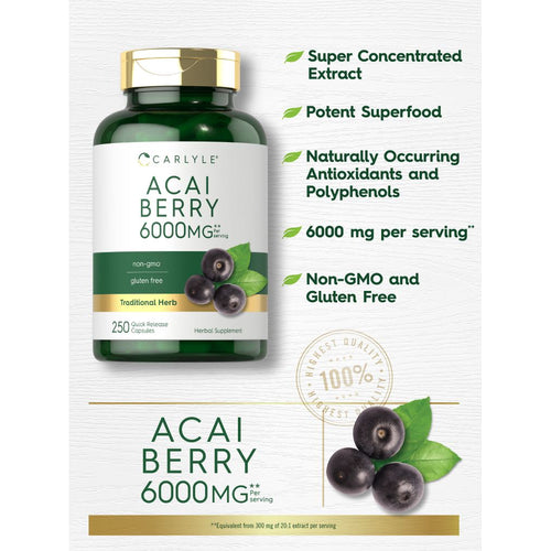 View 3 Acai Berry | 250 Capsules