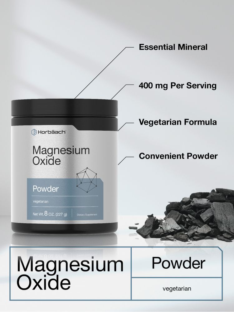 Magnesium Oxide 400mg | 8oz Powder