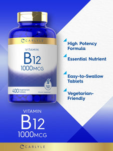 Vitamin B-12 1000mcg | 400 Tablets