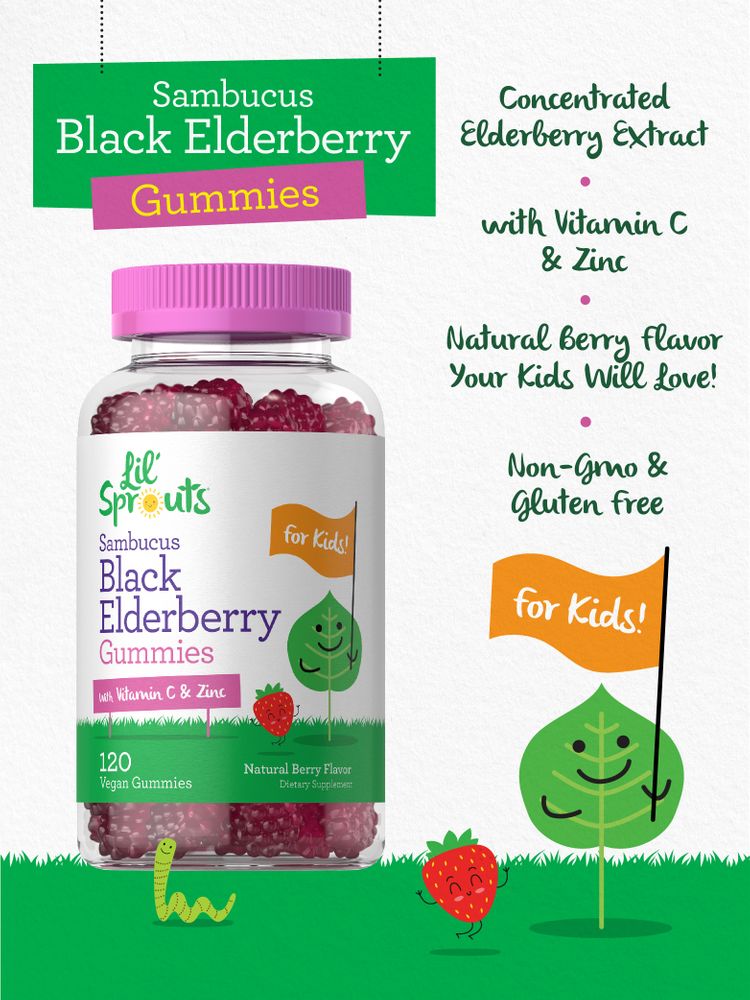 Elderberry Complex for Kids | 120 Gummies