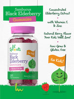 Load image into Gallery viewer, Elderberry Gummies for Kids with Zinc and Vitamin C | 120 Gummies
