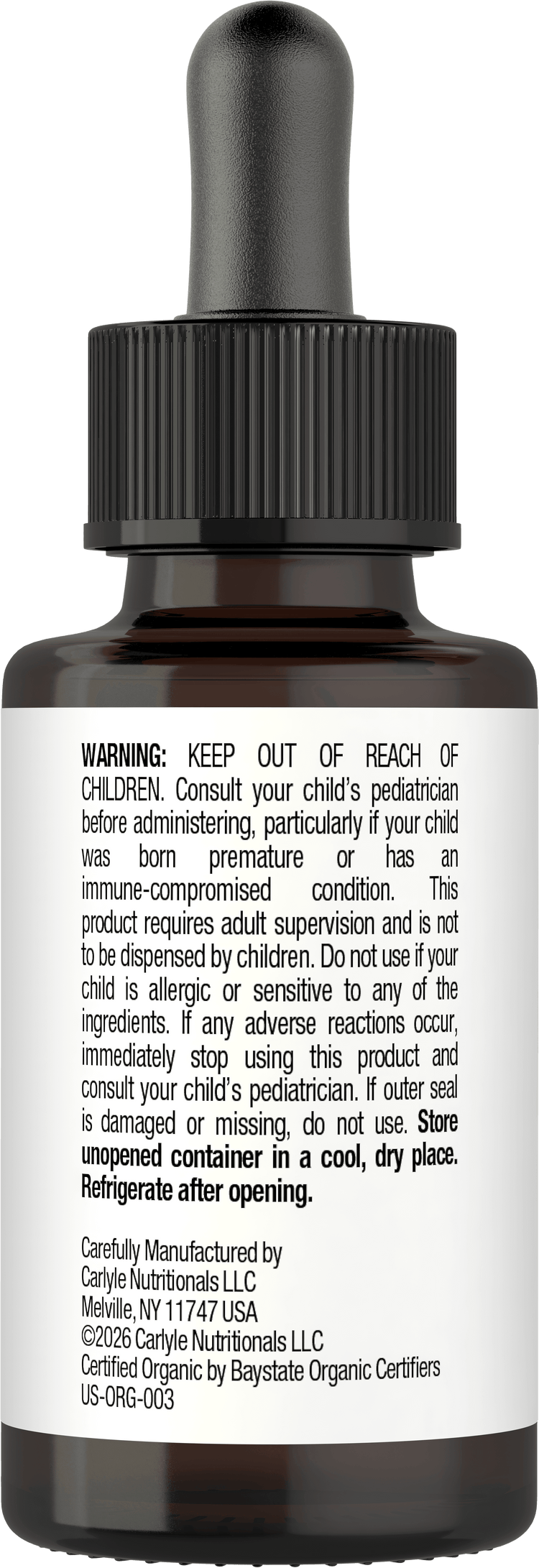 Organic Baby Probiotic Drops | 2.5 Billion CFU