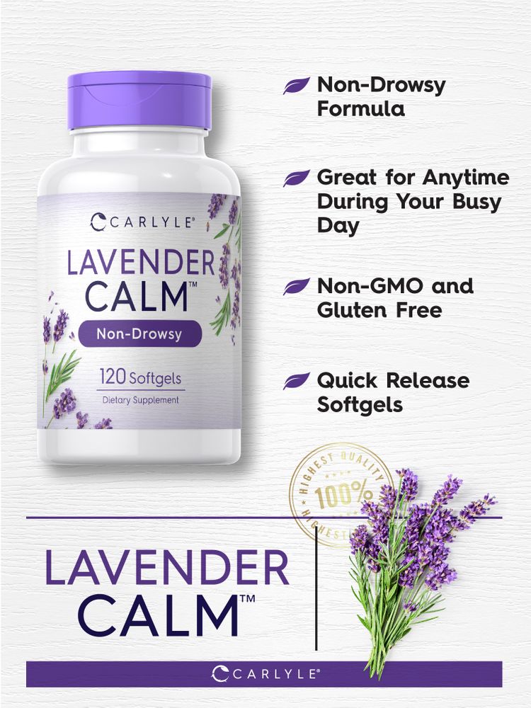 Lavender Pills | 80 mg | 120 Softgel Capsules