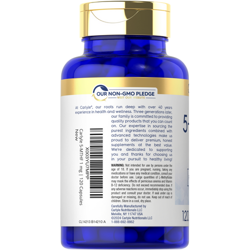View 3 5-MTHF 1mg | 120 Capsules