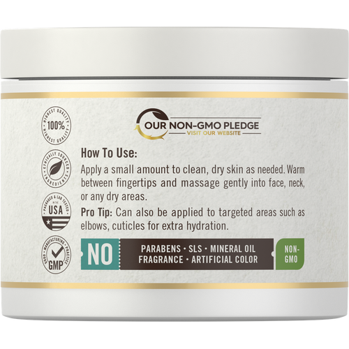 View 3 CL Tallow Balm label detail: 'How To Use' instructions, 'No Parabens/SLS/Mineral Oil/Fragrance/Artificial Color', 'Non-GMO' claims.