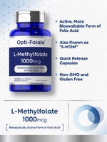 Load image into Gallery viewer, L-Methylfolate 1000mcg | 200 Capsules
