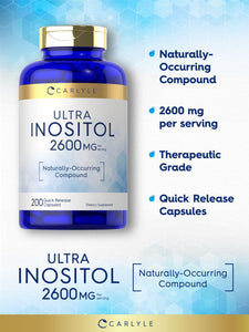 Inositol 2600mg | 200 Capsules