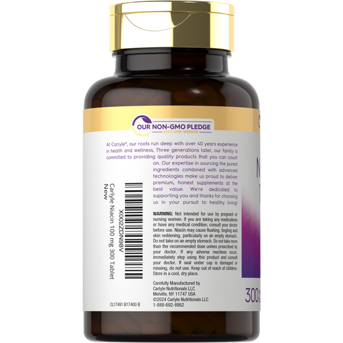 View 3 Niacin 100mg | 300 Tablets