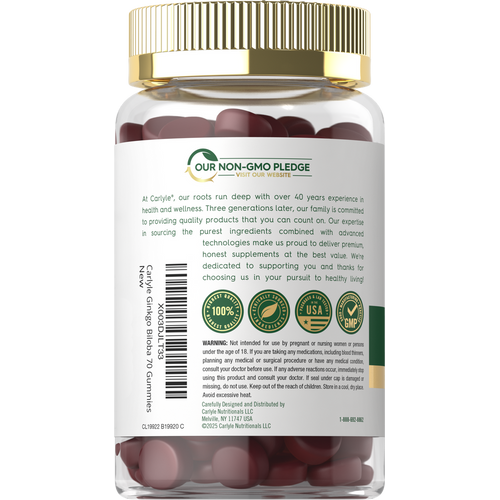 View 3 Ginkgo Biloba | 70 Gummies