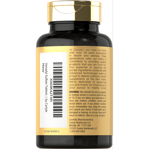View 3 Sulfato de Vanadil 10mg | 180 Tabletas