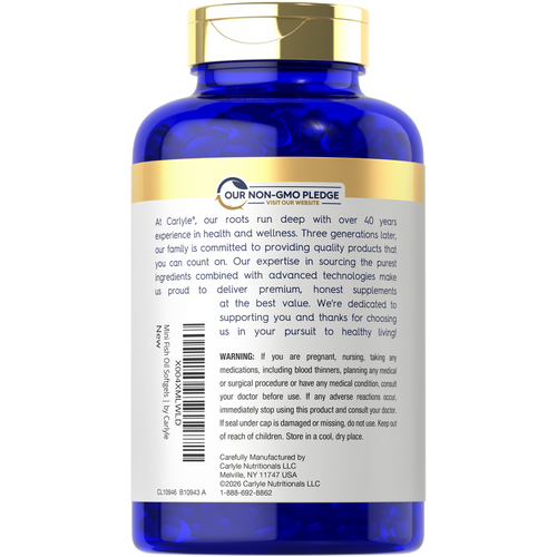 View 3 Mini Fish Oil Softgels 2010 mg | 150 Omega-3 Pills