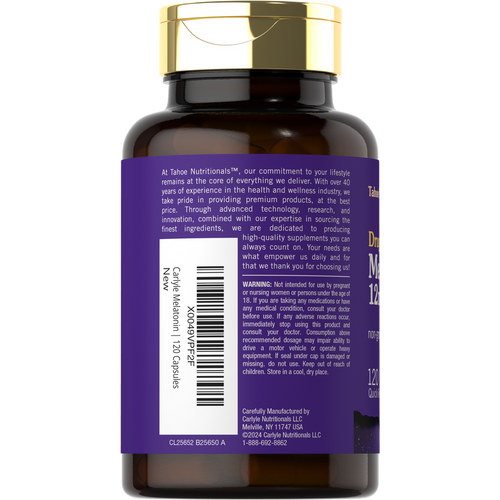 View 3 Melatonin 12mg | 120 Capsules