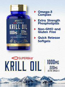 Antarctic Krill Oil 1000mg | 60 Softgels