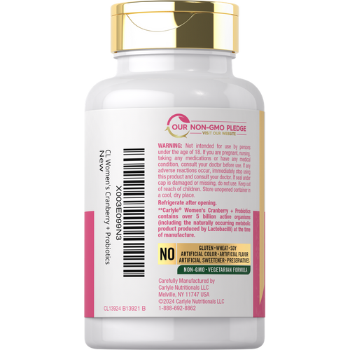 View 3 Cranberry Plus Probiotics | 120 Capsules