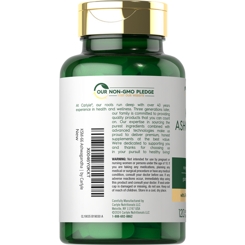 View 3 KSM-66 Ashwagandha 600mg por porción | 120 Cápsulas