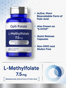 L-Methylfolate 7.5mg | 60 Capsules