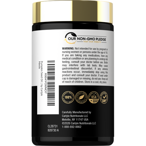 View 3 Pumpkin Seed Oil with Saw Palmetto | 120 Softgels