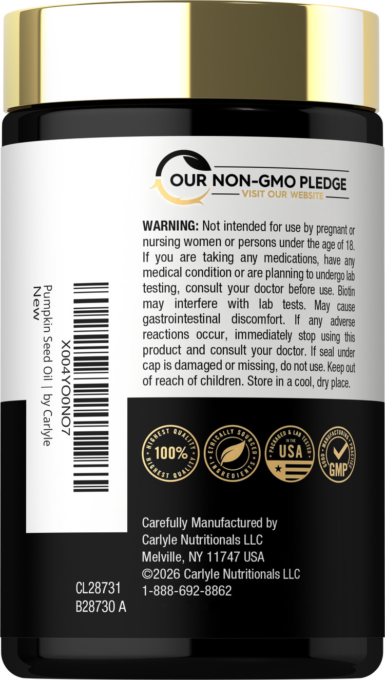 Pumpkin Seed Oil with Saw Palmetto | 120 Softgels