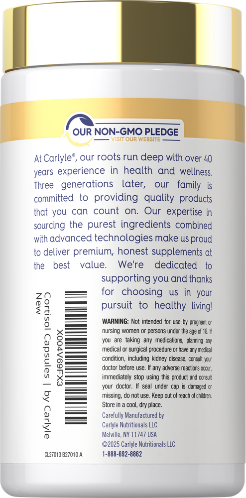 Cortisol Supplement | 60 Vegan Capsules