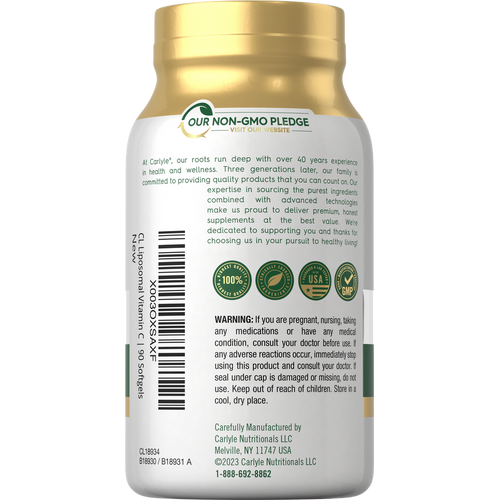 View 3 Liposomal Vitamin C 2200mg per serving | 90 Softgels