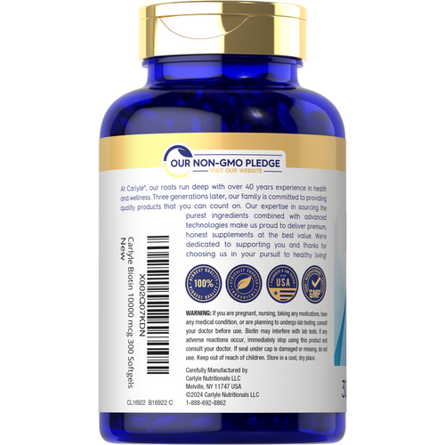 View 3 Biotine 10000 mcg | 300 Capsules Molles