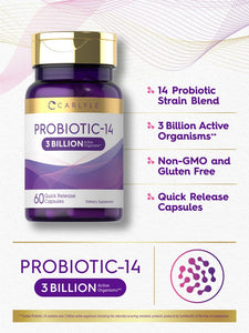 Probiotic 3 Billion CFU | 60 Capsules