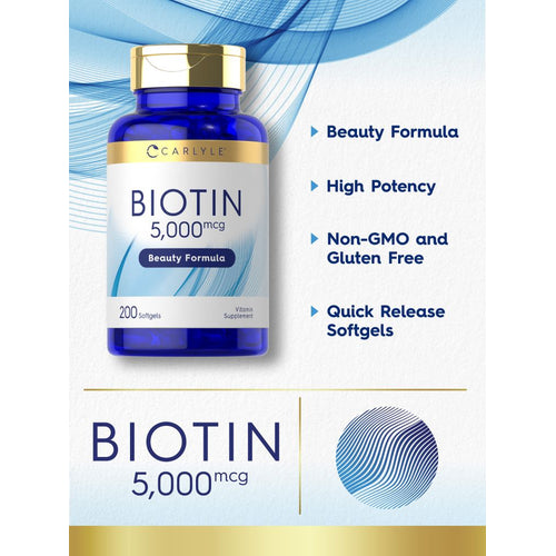 View 3 Biotin 5000mcg | 200 Softgels