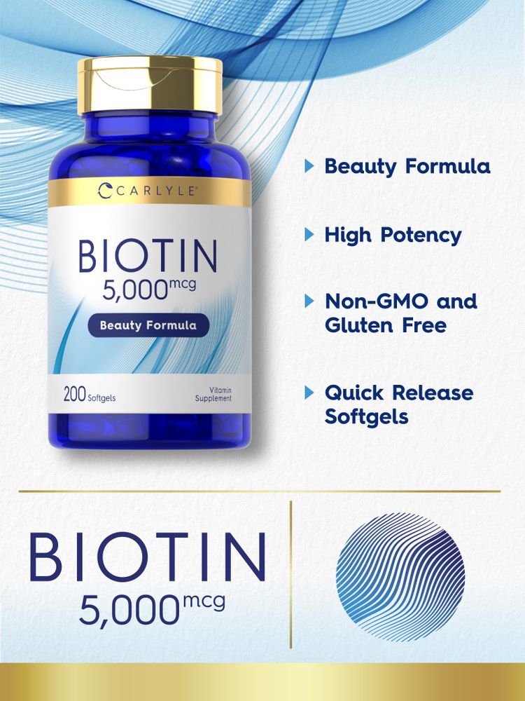 Biotin 5000mcg | 200 Softgels