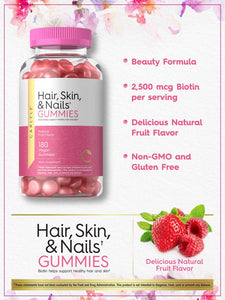 Hair, Skin and Nails | 180 Gummies