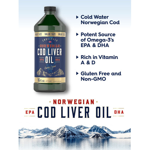 View 3 Óleo de Fígado de Bacalhau Norueguês | 48oz Líquido