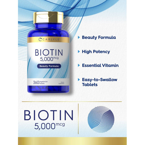 View 3 Biotin 5000mcg | 360 Tablets