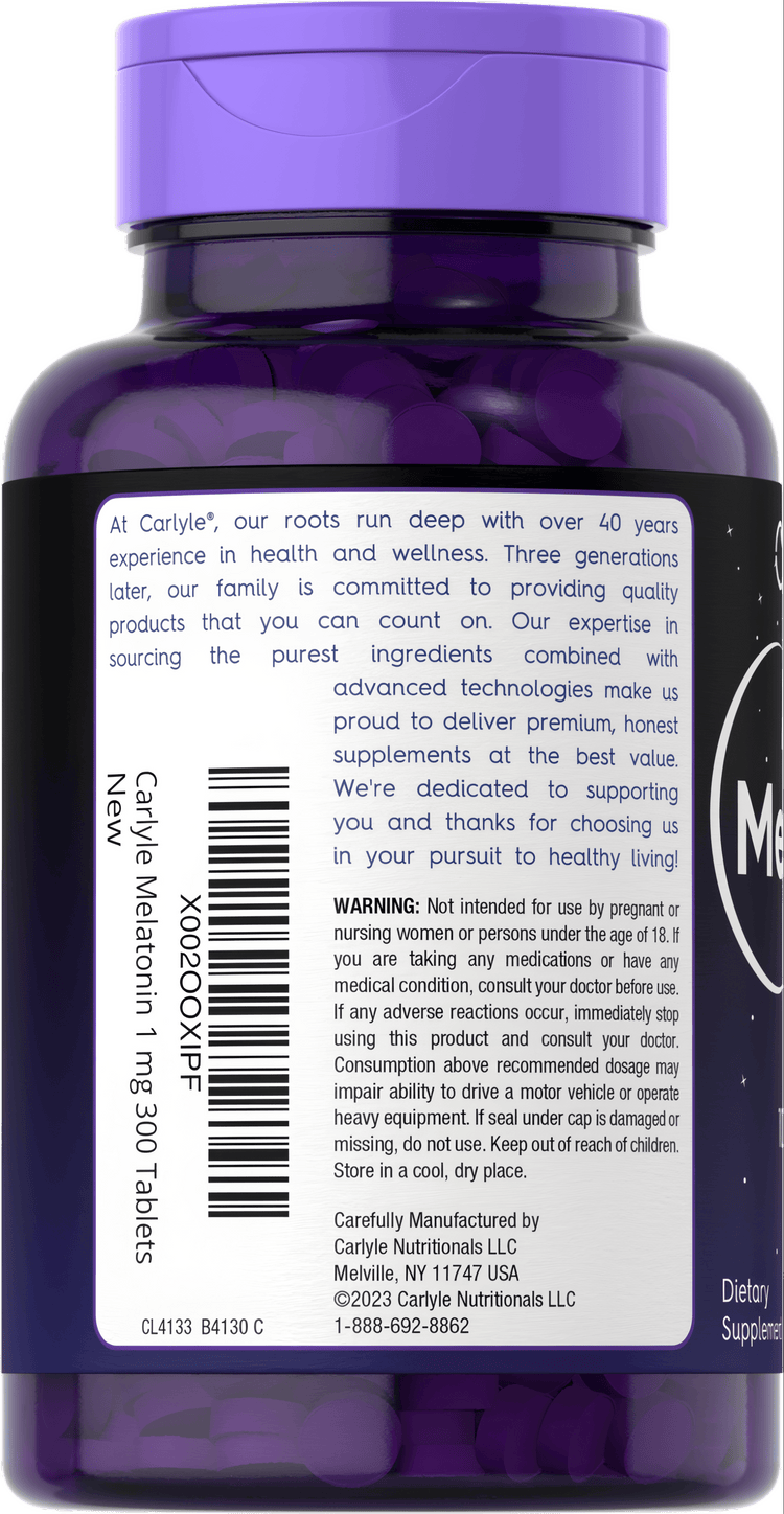 Melatonin 1mg | 300 Tablets