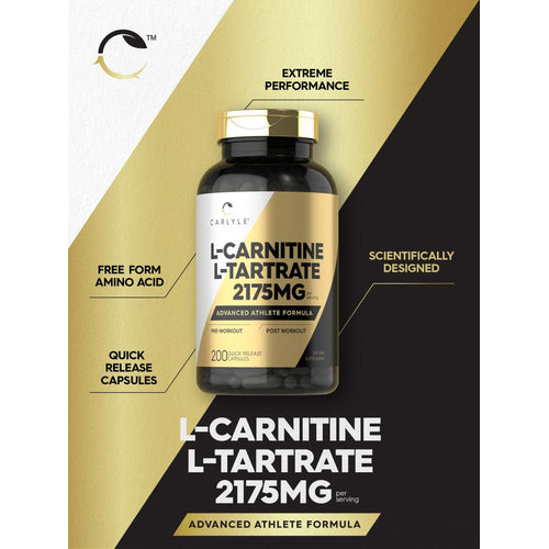 L-Carnitine 2175mg per serving | 200 Capsules L-Carnitine 2175mg per serving | 200 Capsules