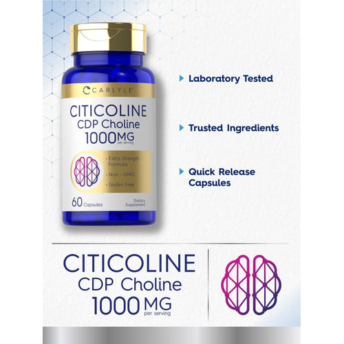 View 3 Citicolina CDP Colina 1000 mg per dose | 60 Capsule