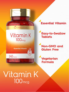 Vitamin K 100mcg | 240 Tablets