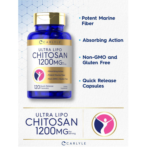 View 3 Chitosan 1200mg per serving | 120 Capsules