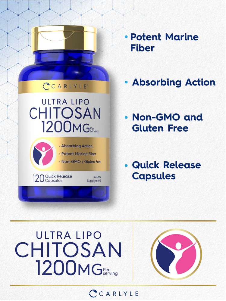 Chitosan 1200mg per serving | 120 Capsules