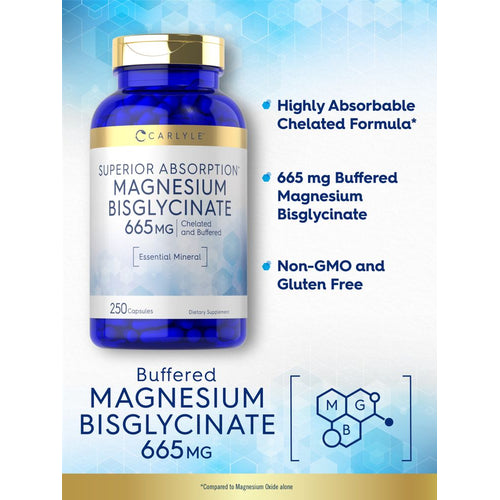 View 3 Magnesium Bisglycinate 665mg | 250 Capsules