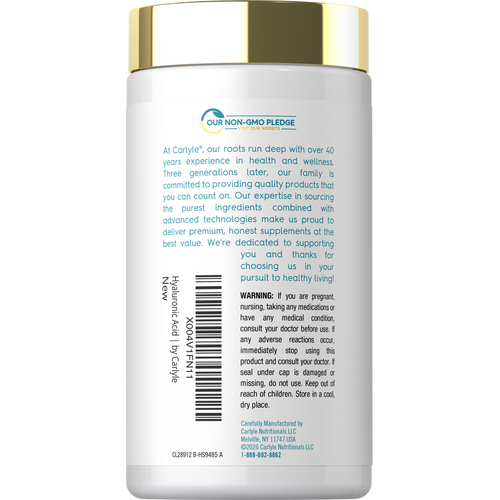 View 3 Suplemento de Ácido Hialurónico 50 mg | 90 Cápsulas