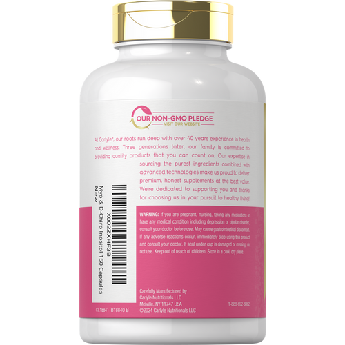 View 4 Mio-Inositol y D-Chiro Inositol 2060mg por porción | 150 Cápsulas