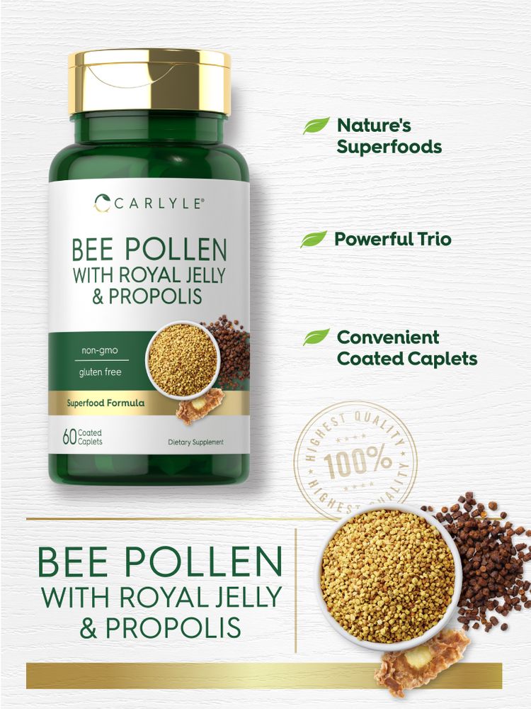 Royal Jelly Propolis & Bee Pollen | 60 Caplets
