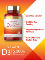 Load image into Gallery viewer, Vitamin D-3 5000IU | 180 Tablets
