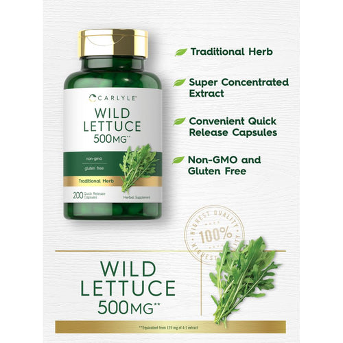 View 3 Wilder Lattich Extrakt | 200 Kapseln